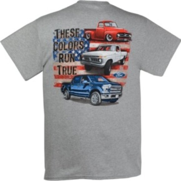 Joe Blow Ts Ford 100th Anniversary Trucks These Colors Run True Mens Tshirt Grey - Picture 1 of 3